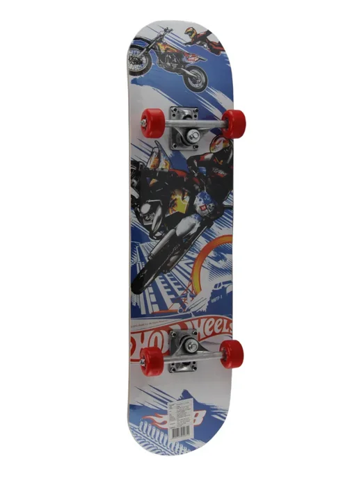 Скейтборд трюковый деревянный penny board доска для катания, синий, фото 4
