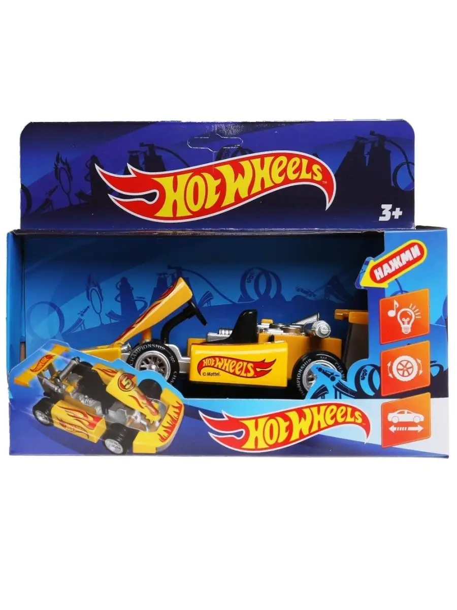 Машина металл свет-звук hot wheels спорткар 15 см Hot Wheels 158103323  купить за 495 ₽ в интернет-магазине Wildberries