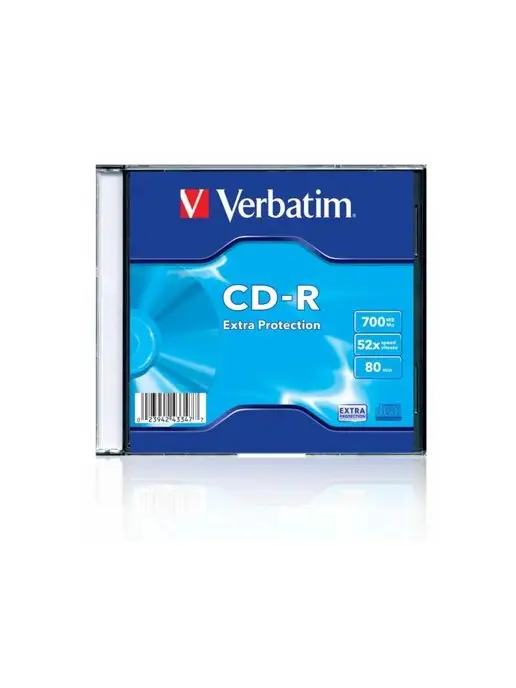 Verbatim Диск CD-R Extra Protection, 700 Mb, 52х, Slim Case(5 шт), 5 шт, фото 4