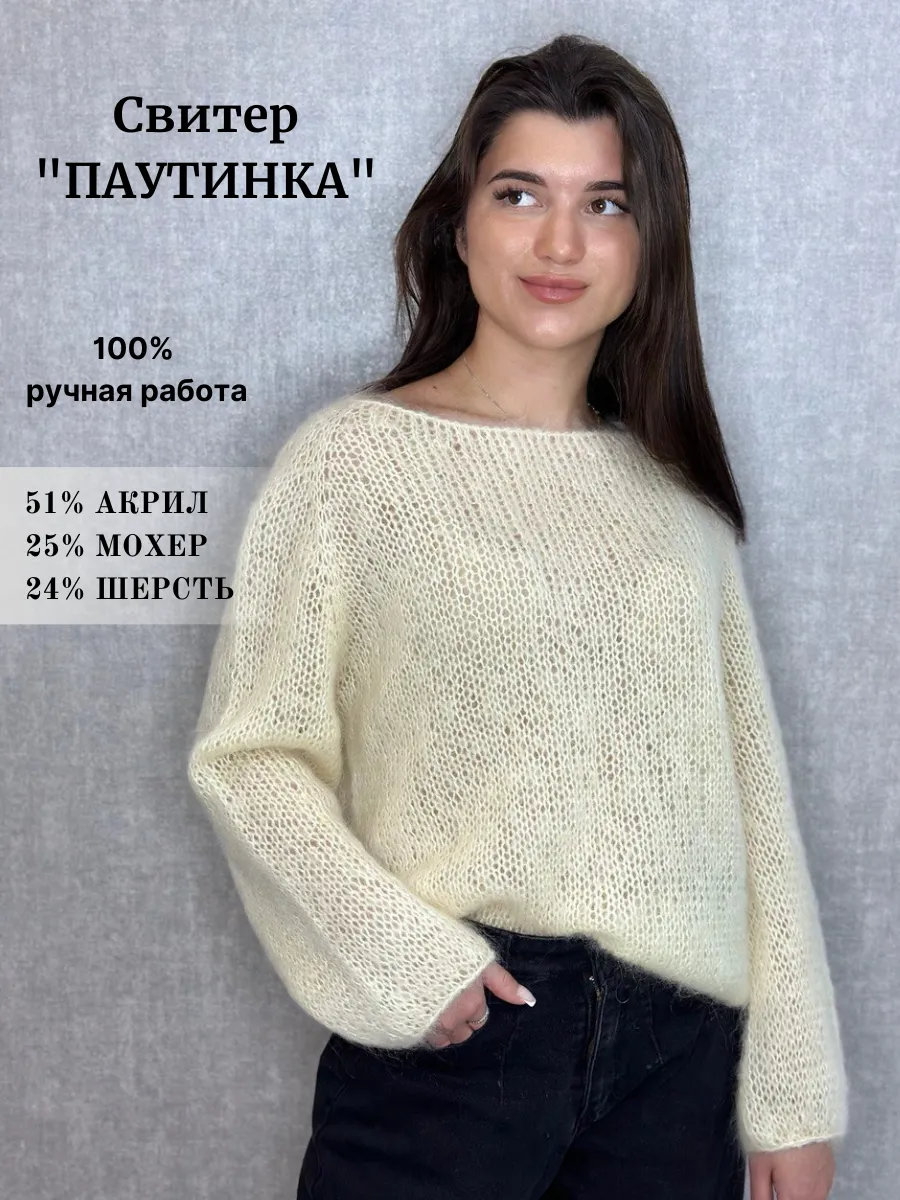 [Вязание] Свитер «Паутинка» [dama_knit_] | Складчина, Скачать