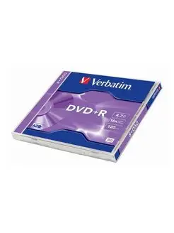 DVD-R 4.7Gb 16x AZO DVD-R 1 шт Verbatim 158225971 купить за 263 ₽ в интернет-магазине Wildberries