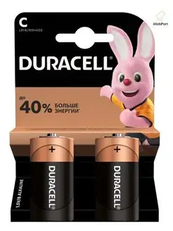 Батарейки щелочные Duracell Basic C LR14, 2 шт MobPort 158231265 купить за 335 ₽ в интернет-магазине Wildberries