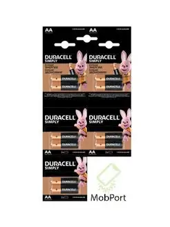 Батарейки DURACELL AA (LR6), 10 шт MobPort 158245071 купить за 270 ₽ в интернет-магазине Wildberries