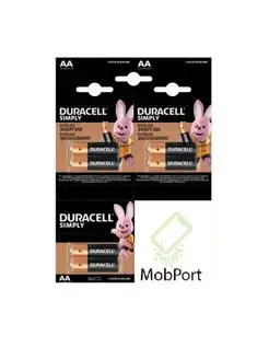 Батарейки DURACELL AA (LR6), 6 шт MobPort 158245089 купить за 172 ₽ в интернет-магазине Wildberries