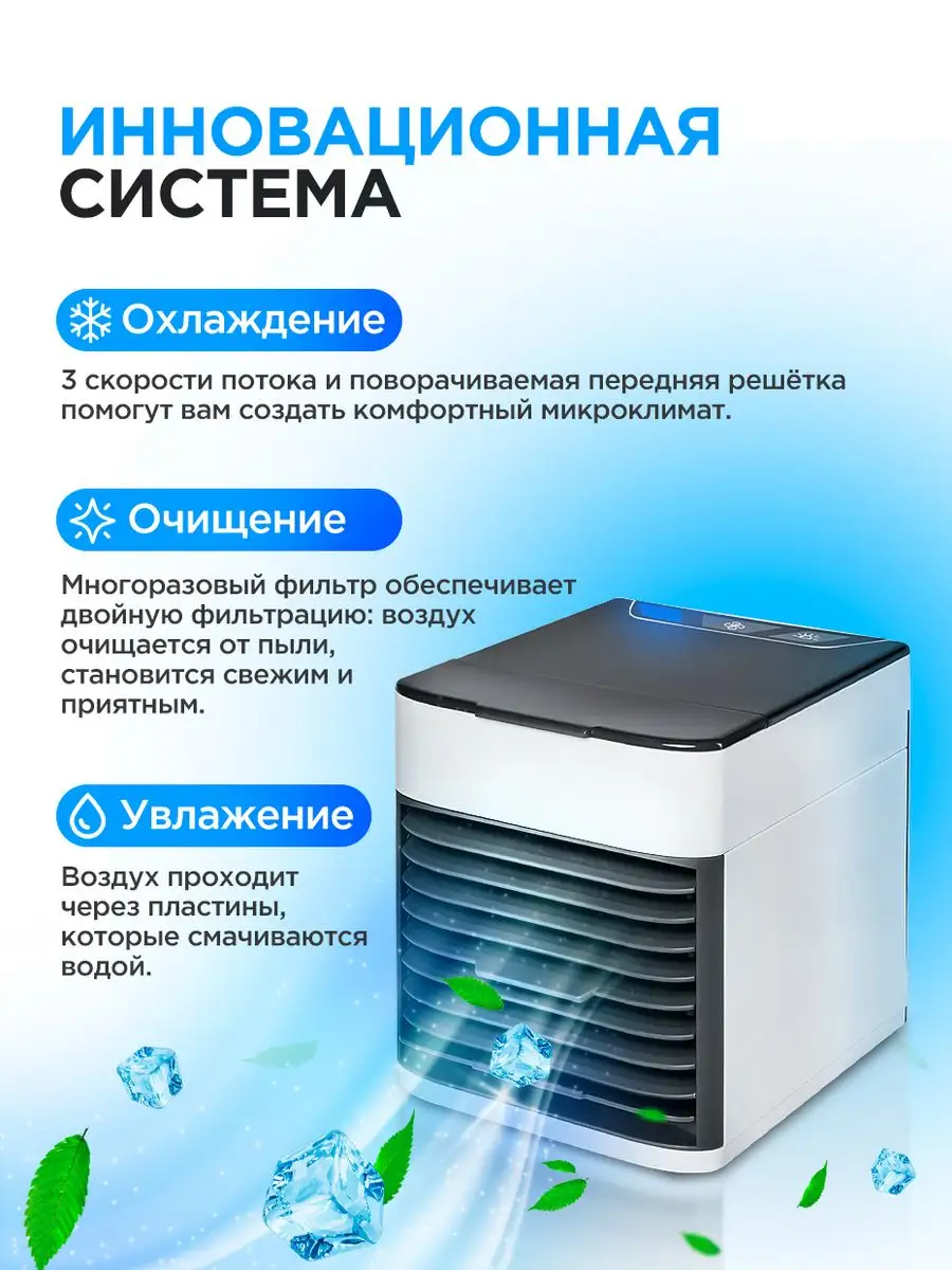 Мини кондиционер для дома в машину настольный охладитель STIMAXON 158283504  купить в интернет-магазине Wildberries