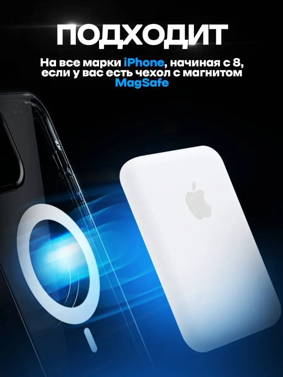 MagSafe Battery pack/ Внешний Power Bank ilyakrass_shop 158326098 купить за  891 ₽ в интернет-магазине Wildberries