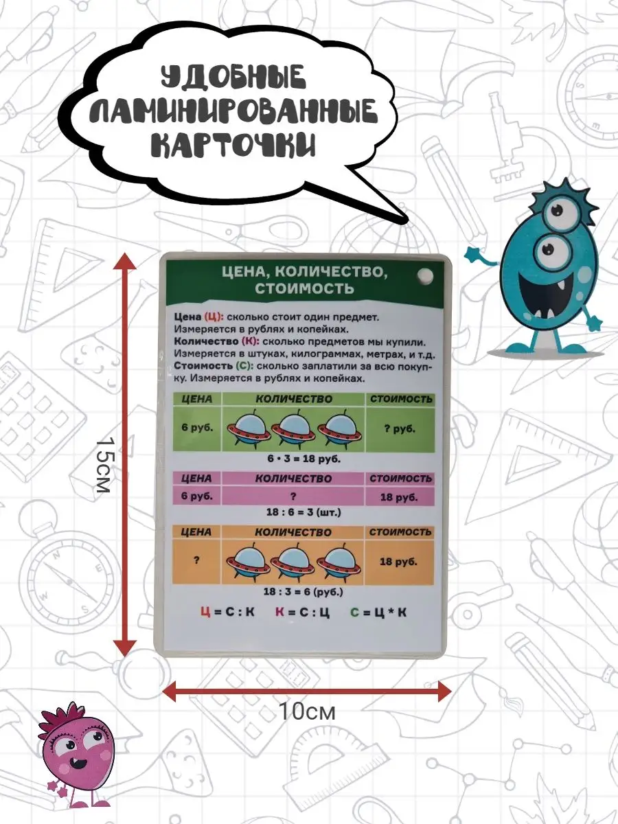 Шпаргалки для школы по Математике 1-4класс. ШПАРГАЛИКИ 158328383 купить за  433 ₽ в интернет-магазине Wildberries