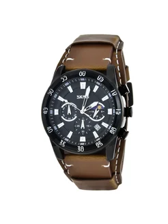 Наручные часы Skmei 9249BNBK brown/black Skmei 158354757 купить за 1 979 ₽ в интернет-магазине Wildberries