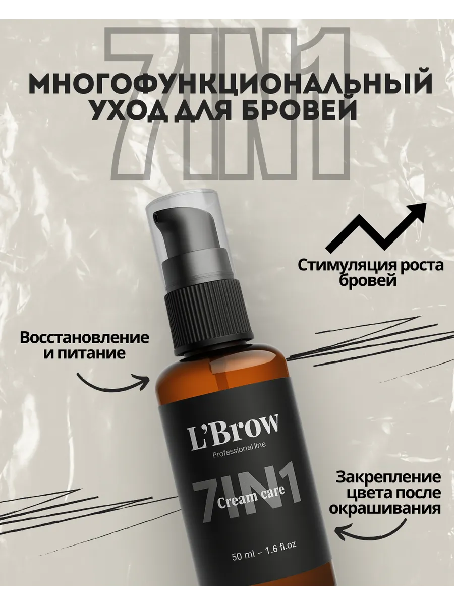 Уходовое средство для бровей и ресниц 7 в 1