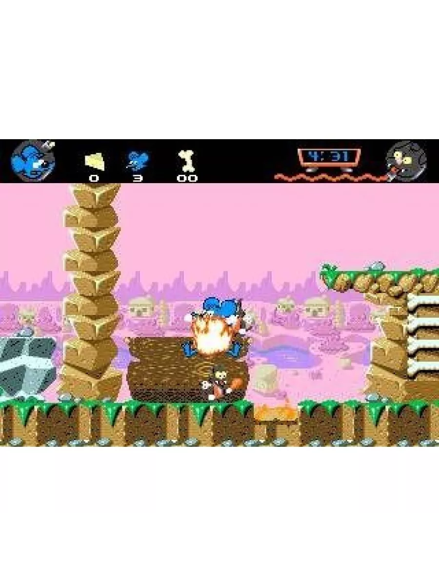 Itchy and Scratchy Game 16 bit Картридж Картридж Sega 158391118 купить за  856 ₽ в интернет-магазине Wildberries