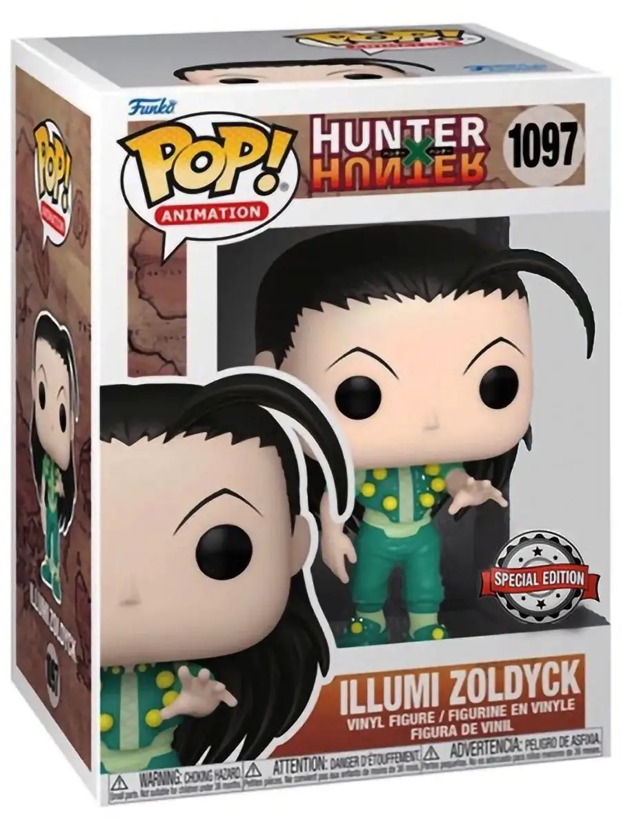 Фигурка аниме Funko POP! Охотник x Охотник Иллуми Золдик Exc Funko  158403248 купить в интернет-магазине Wildberries