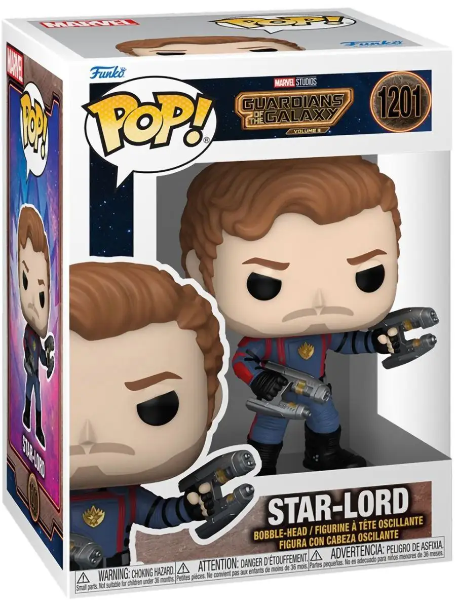 Фигурка Funko POP! Bobble Marvel Star-Lord Funko 158406029 купить в  интернет-магазине Wildberries