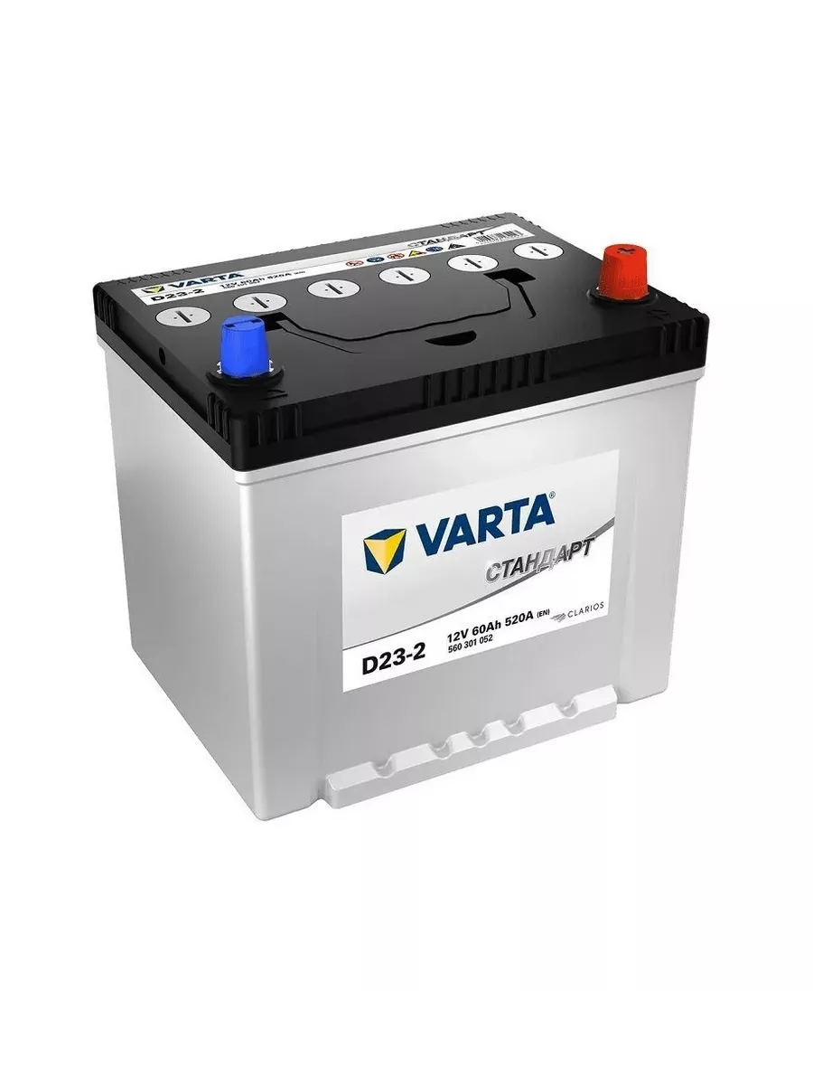 Аккумулятор Varta Стандарт 60 А/ч 520 A обр. пол. D23-2 Азия Varta  158410914 купить в интернет-магазине Wildberries