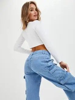Джинсы карго Zara 158428809 купить за 2 026 ₽ в интернет-магазине Wildberries