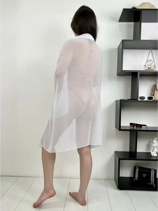 H&N FASHION OPT парео, белый, фото 2