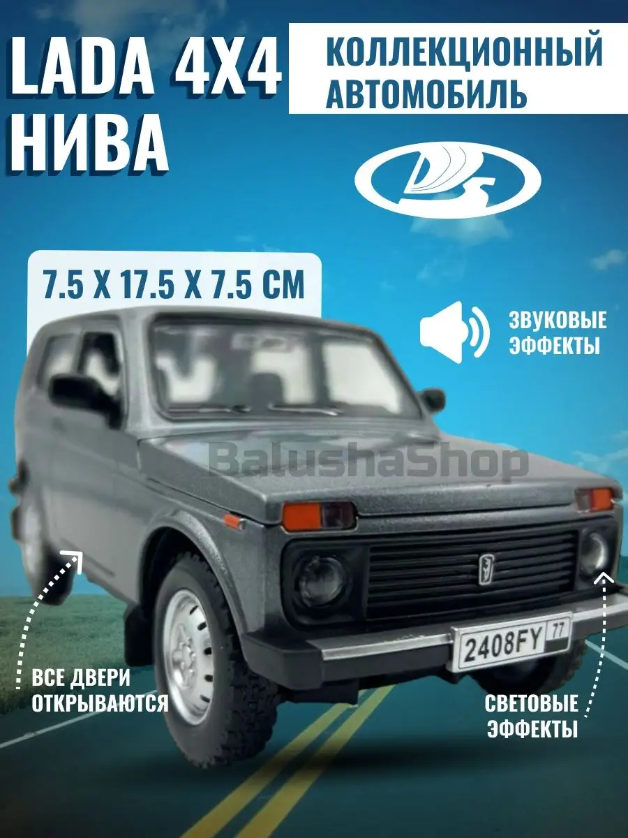 Модель автомобиля NIVA 2121 Нива 1/28 BalushaGame 158476058 купить в  интернет-магазине Wildberries