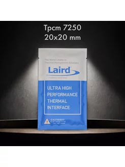 Laird Tpcm 7250 20×20х0.25мм термопаста с фазовым переходом laird technologies 158487956 купить за 343 ₽ в интернет-магазине Wildberries