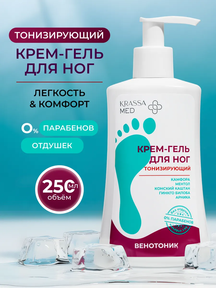 Тонизирующий гель для ног охлаждающий от усталости
