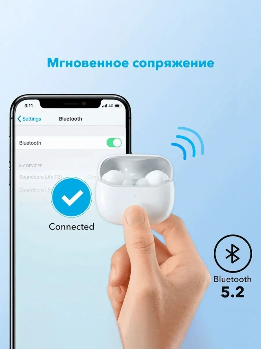 Беспроводные наушники Note i (Life P2i) SOUNDCORE 158545198 купить в  интернет-магазине Wildberries