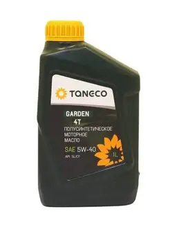 Моторное масло Taneco Garden 4T SAE 5w40 API SL/CF 1л. TATNEFT 158562250 купить за 234 ₽ в интернет-магазине Wildberries