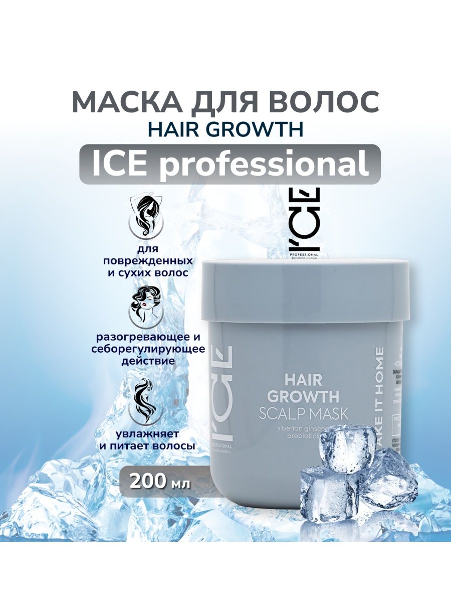 Маска для волос Ice by Natura Siberica. Ice hair growth. Ice professional by Natura Siberica краска.