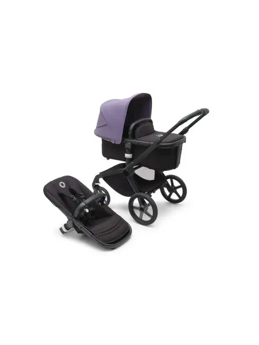 Bugaboo Fox Коляска 5 Black midnight black Astro purple