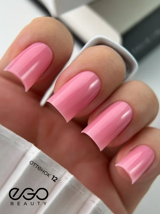 EGO Beauty Камуфлирующая база для ногтей №12, розовый, фото 3
