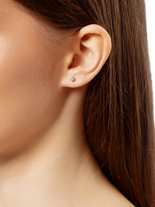 Europe Jewellery Пирсинг лабрет септум трагус хеликс серебро 925 позолоченный, серебристый, фото 4