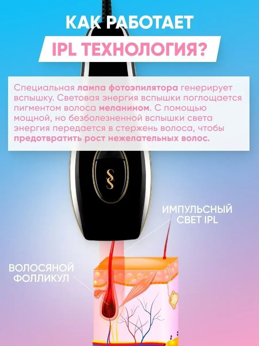 Лазерный фотоэпилятор безлимитный Smoothskin 158691512 купить за 29 400 ₽ в  интернет-магазине Wildberries