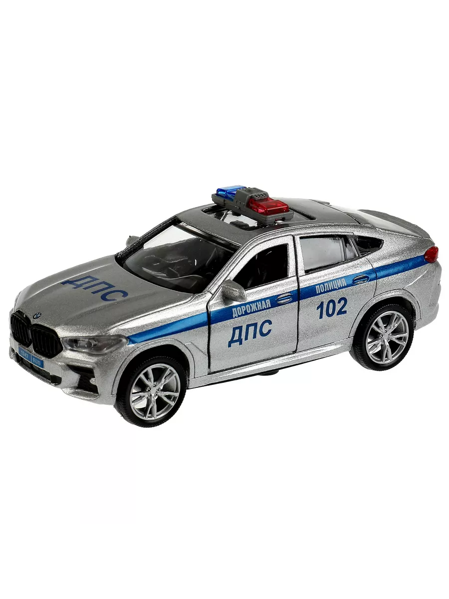 Полицейская машина металлическая моделька джип BMW X6 Технопарк 158758120  купить в интернет-магазине Wildberries