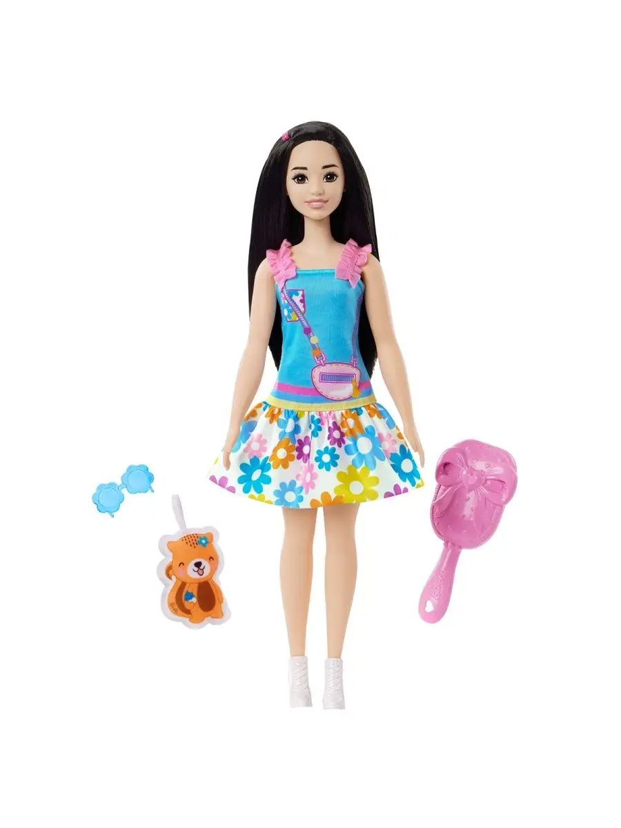 Кукла Barbie My First Barbie темноволосая с лисой Barbie 158775062 купить в  интернет-магазине Wildberries