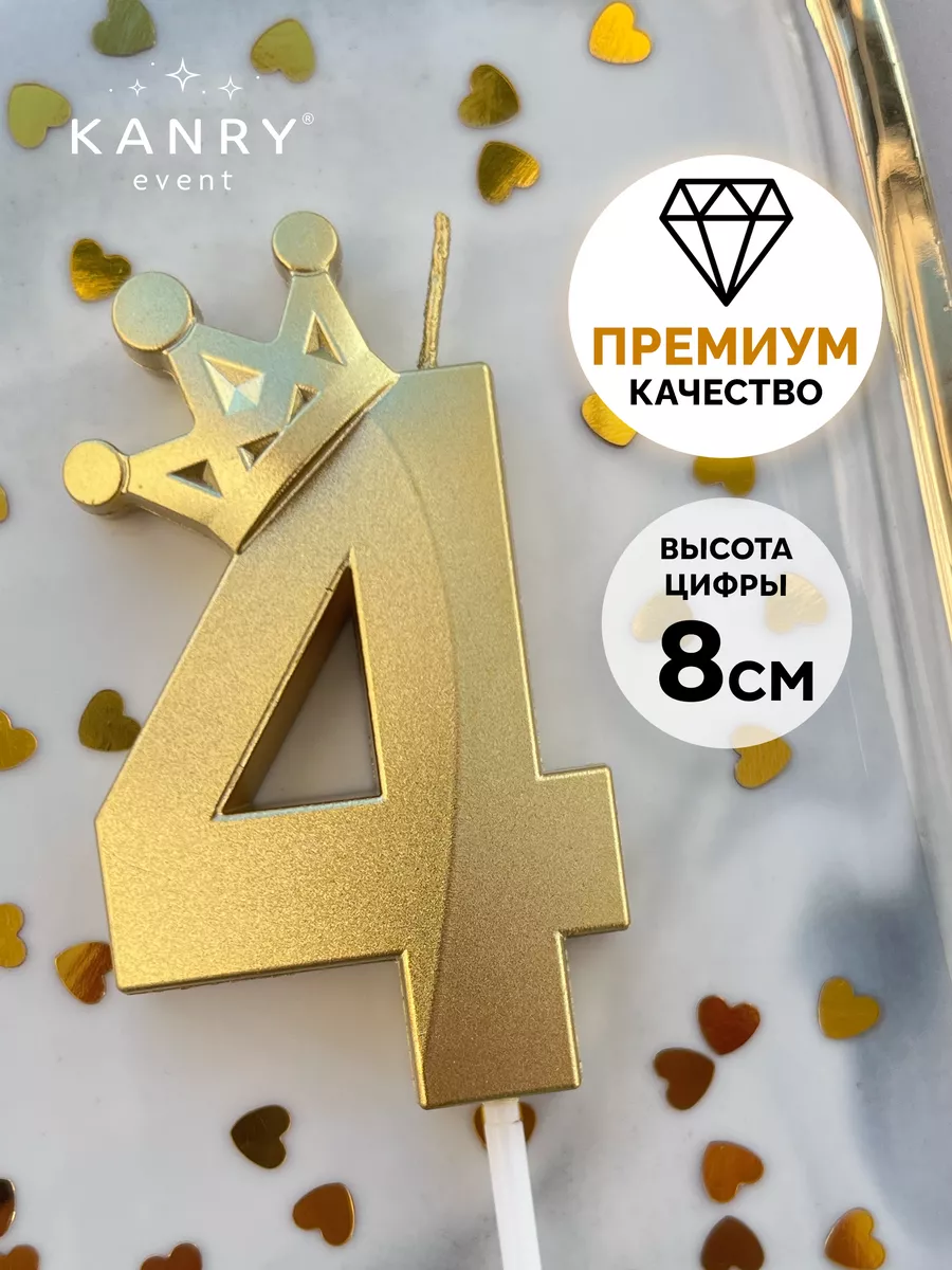Свечи для торта с короной...