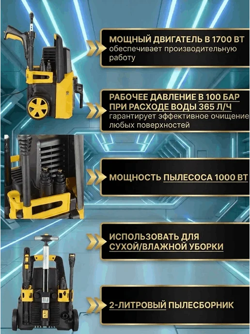 Мойка высокого давления для автомобиля W150-MF — фото 3