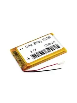 Аккумулятор Li-Pol (батарея) 5*37*59мм 2pin 3.7V/1200mAh iQZiP 158852909 купить за 936 ₽ в интернет-магазине Wildberries