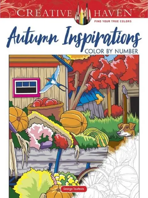 Dover Publications Creative Haven Autumn Inspirations Color by Number