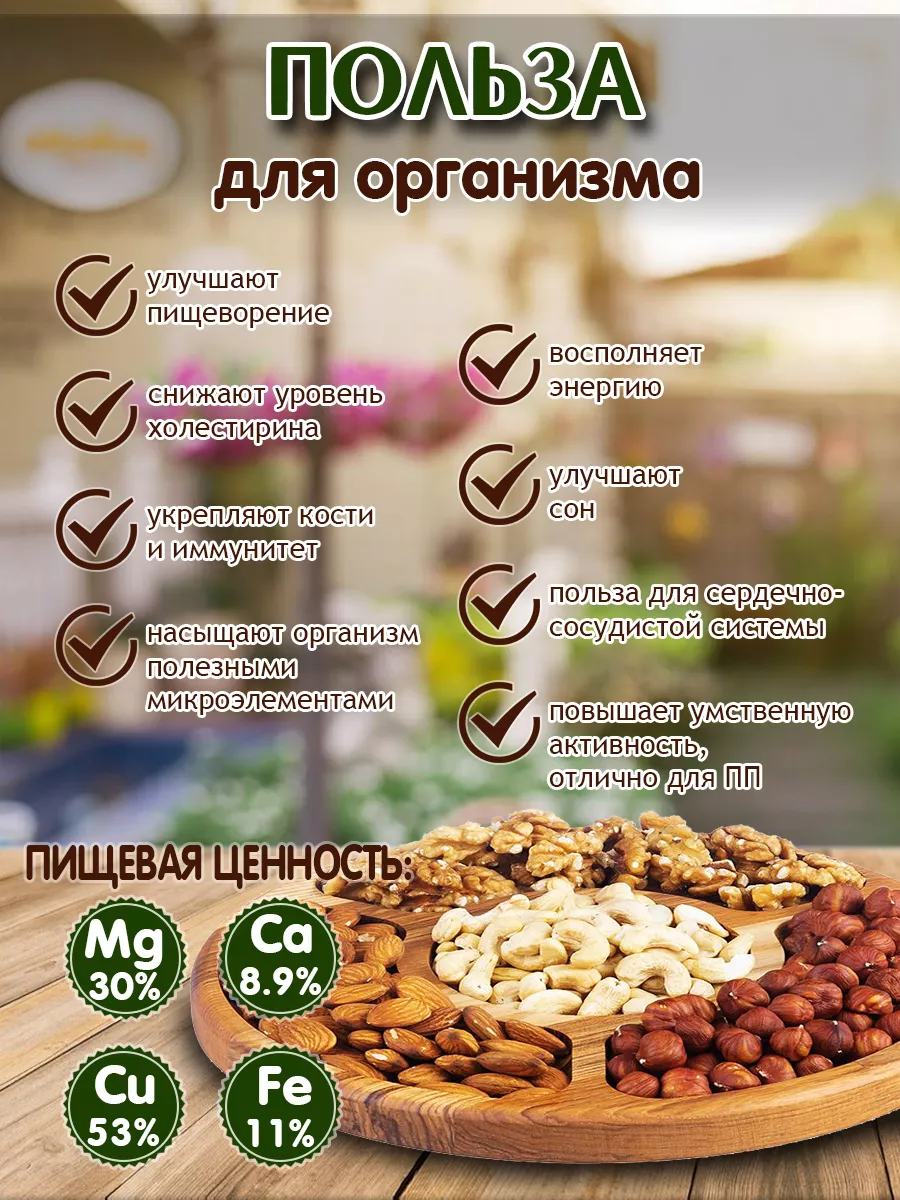 Ореховая смесь 1кг 2023г LAZZAT-FOOD 158896062 купить за 763 ₽ в  интернет-магазине Wildberries