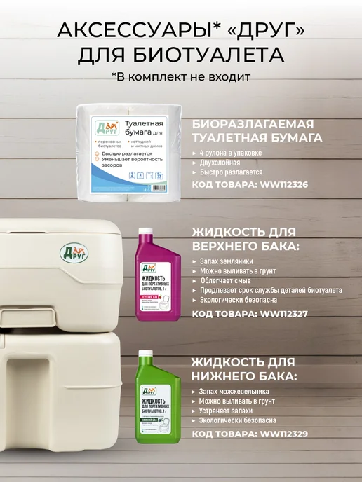 Друг Биотуалет Большой с индикатором, вариант, фото 6