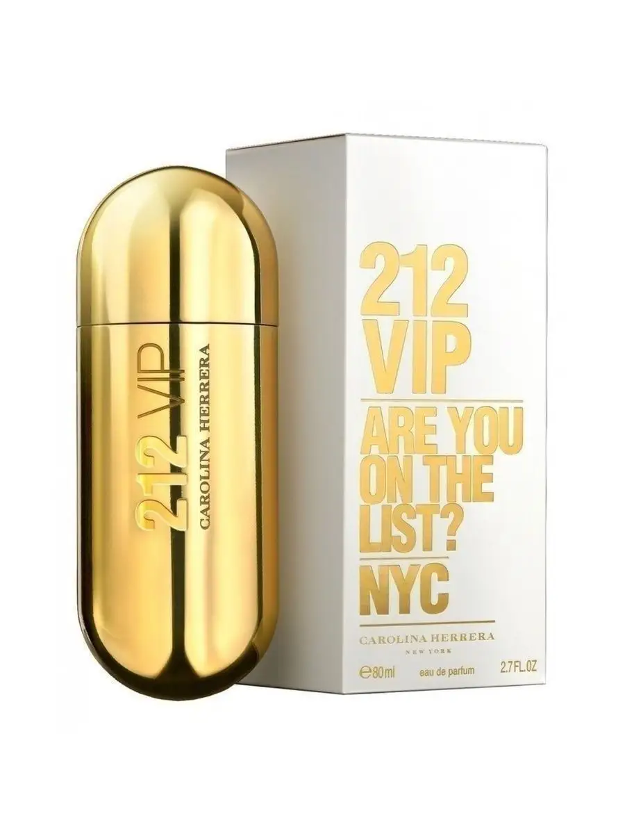 Carolina Herrera 212 VIP Парфюмерная вода 80мл СКИДКА НА ПАРФЮМ 158937015  купить за 4 090 ₽ в интернет-магазине Wildberries