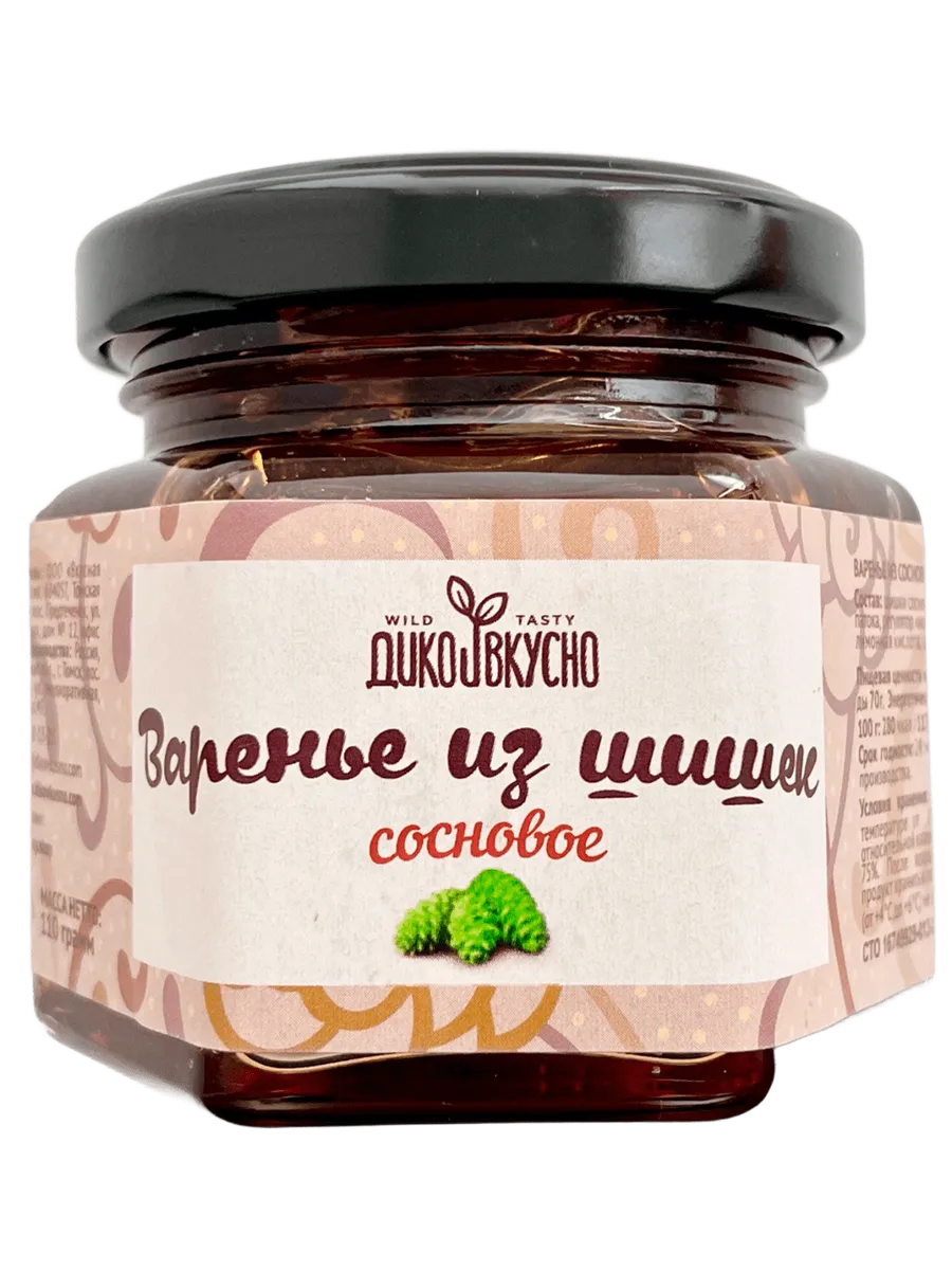 Варенье из сосновых шишек 110г Дико вкусно 159013511 купить за 74 ₽ в  интернет-магазине Wildberries