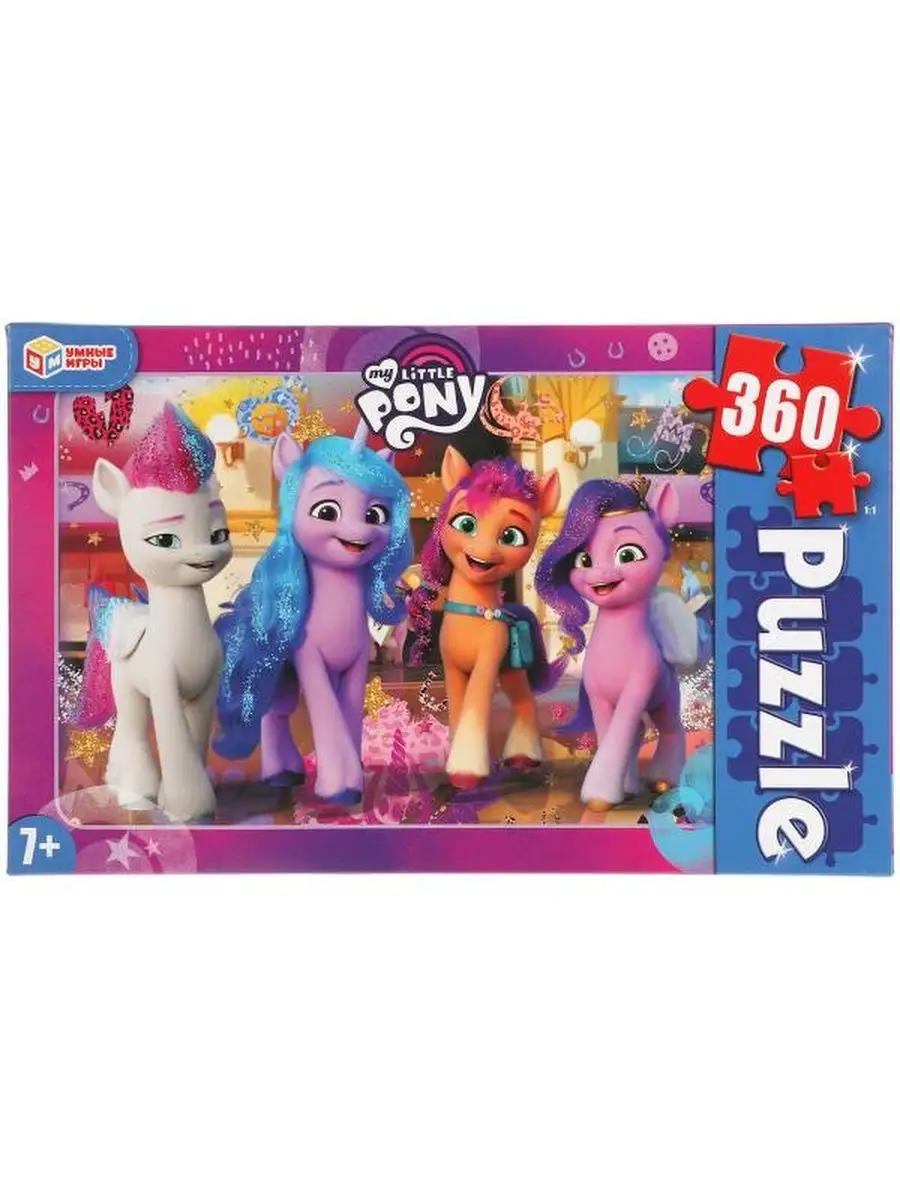 Пазлы My little pony классические 360 деталей Умные игры 159037950 купить в  интернет-магазине Wildberries