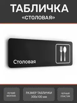 Табличка Столовая из пластика Нон-Стоп 159041927 купить за 323 ₽ в интернет-магазине Wildberries