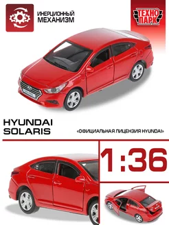 Машинка детская металлическая Hyundai Solaris Технопарк 159047123 купить за 487 ₽ в интернет-магазине Wildberries