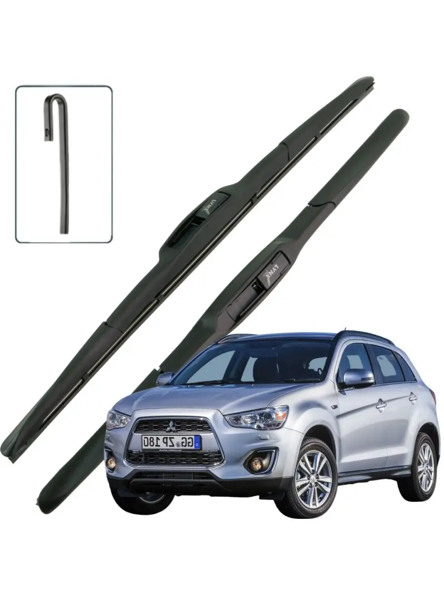 Дворники гибридные Mitsubishi ASX 1 GA АСХ ГА рест 2012-2016 LYNXauto  159048254 купить за 1 730 ₽ в интернет-магазине Wildberries