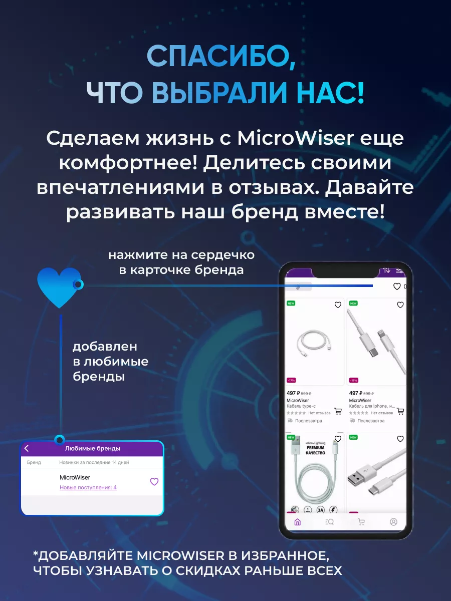 Кабель для зарядки iphone USB Lightning MicroWiser 159058288 купить в  интернет-магазине Wildberries