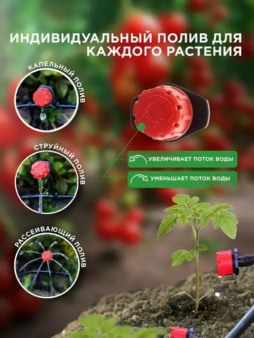 Jamgard Система капельного полива растений автополив для огорода, вариант, фото 3