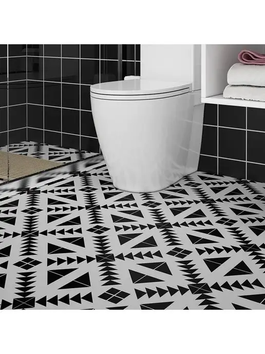 LAKO DECOR Панель стеновая ПВХ самоклеящаяся, черный, фото 7
