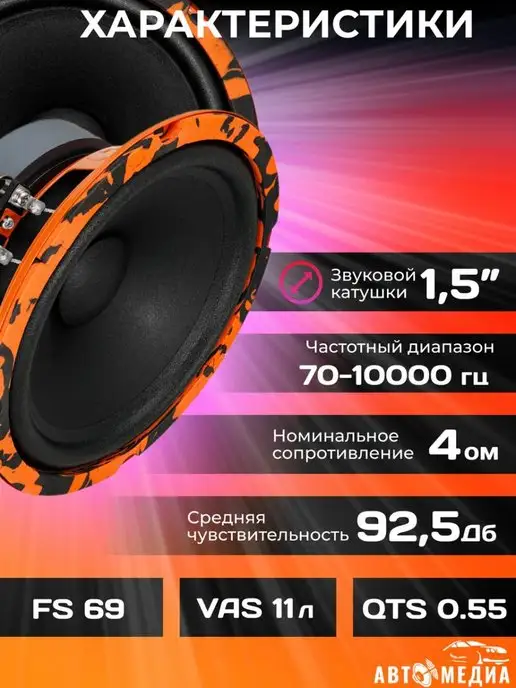 DL AUDIO Динамики 16 см автомобильные Gryphon Pro 165 MidBass, 2 шт, фото 2