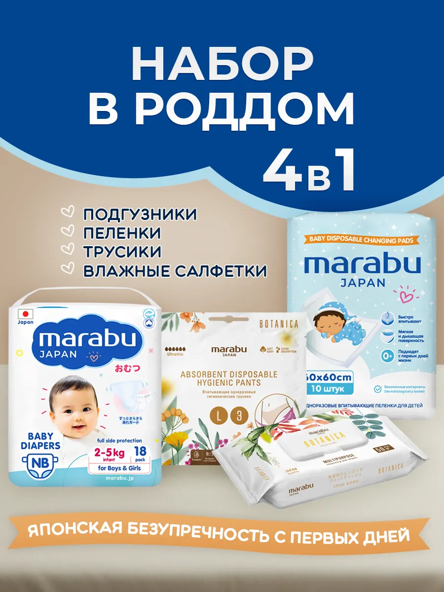 Набор в роддом 4 в 1 для мамы и малыша