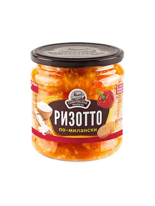 Семилукская Трапеза Закуска овощная "Ризотто по-милански", Семилукский, 460 г, 460 г, в упаковке 1,9 кг, фото 3