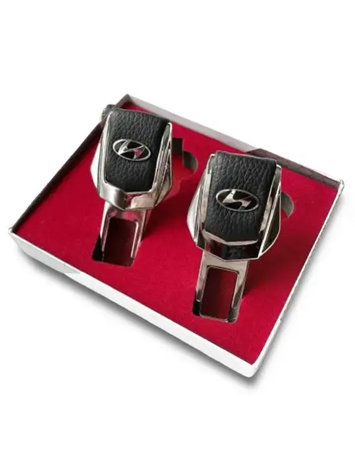 HYUNDAI Заглушки ремня безопасности и брелок с карабином, 3 шт, фото 2